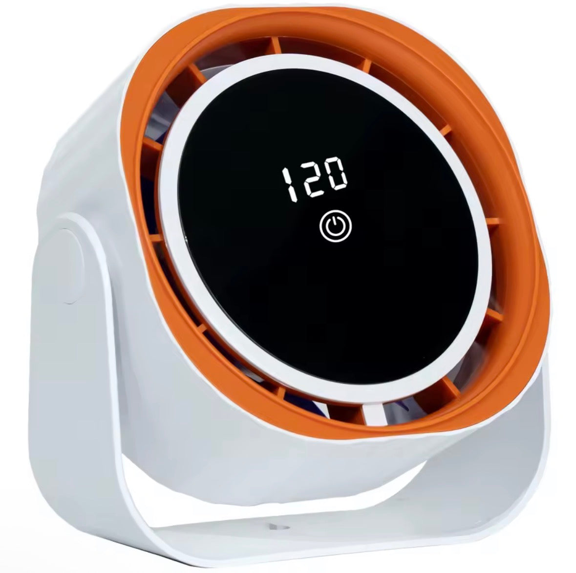 Portable Clip & Desktop Fan, Touch Screen 360° Adjustable, 3600mAh Rechargeable Strong Clamp Fan for Home/Office/Travel/Camping